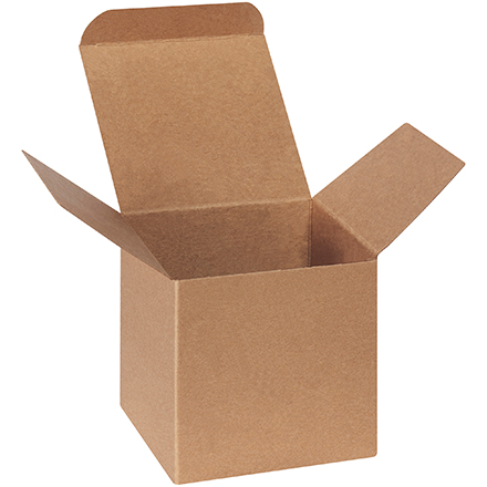 Reverse Tuck Cartons - Kraft, 4 x 4 x 4" 250/case