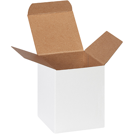 Reverse Tuck Cartons - White, 3 x 3 x 4" 500/case